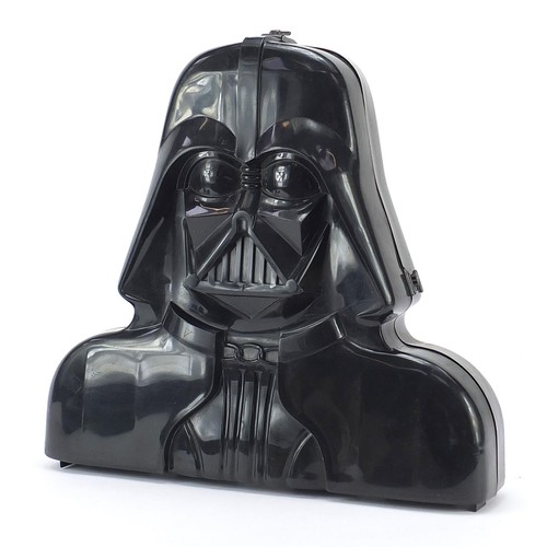 626 - Vintage Star Wars action figure collector's case in the form of Darth Vader, 38cm high