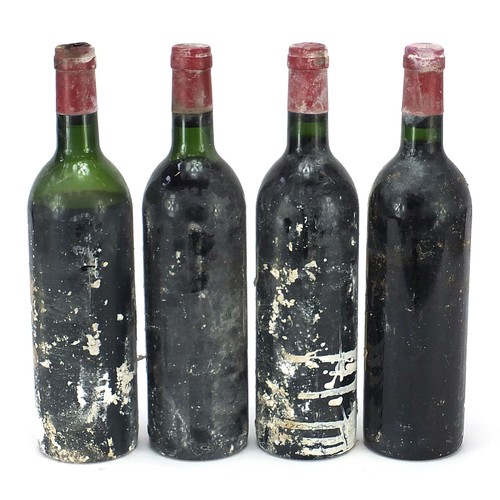 541 - Four bottles of Clos Fourtet St Emilion 1er Grande Cru red wine, two bottles dated 1978