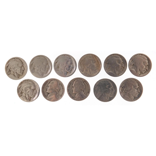 2503 - Eleven United States of America five cents