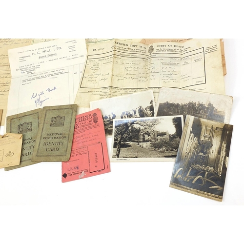 2450 - British Military World War I pair and militaria, the pair awarded to N2-150163PTE.C.J.CAREY.A.S.C. a... 