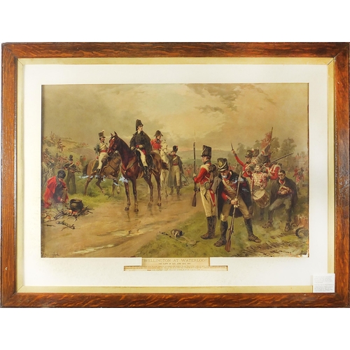 1638 - After Robert Alexander Hillingford - Wellington at Waterloo, The Dawn of Day, June 18th 1815, 19th c... 