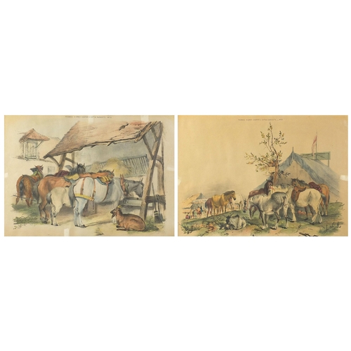 1633 - After Thomas Sidney Cooper - Cattle subjects No 12 and No 8, pair of 19th century lithographs in col... 