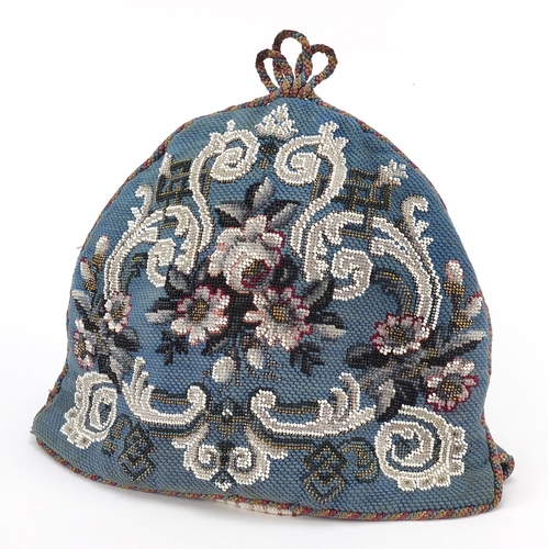 311 - Victorian Beadwork tea cosy, 35cm wide