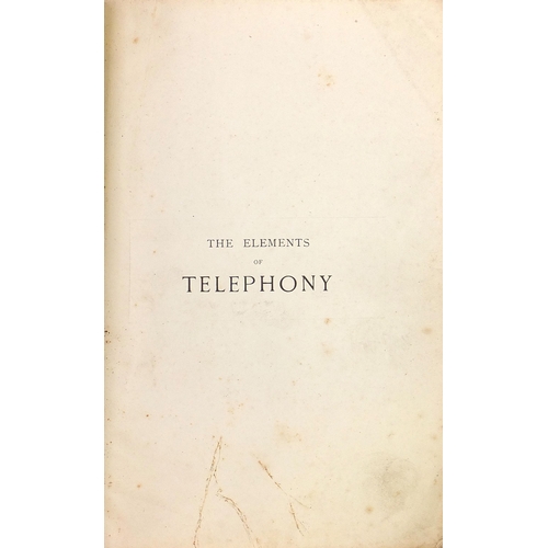 269 - Two early 20th century Ericsson no 16 dial telephones and a Elements of Telephony book, each telepho... 