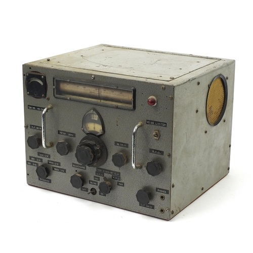 2464A - Wartime electronic receiver, probably from a boat, 30cm H x 40cm W x 34cm D