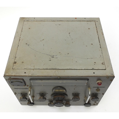 2464A - Wartime electronic receiver, probably from a boat, 30cm H x 40cm W x 34cm D