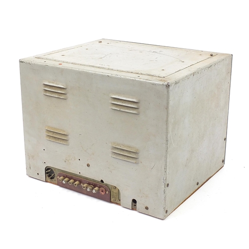 2464A - Wartime electronic receiver, probably from a boat, 30cm H x 40cm W x 34cm D