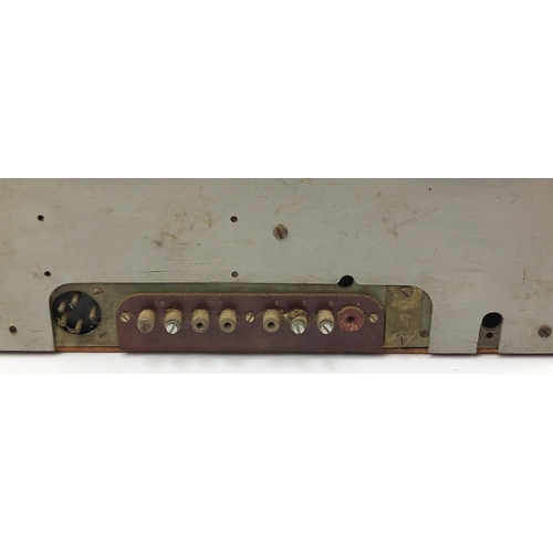 2464A - Wartime electronic receiver, probably from a boat, 30cm H x 40cm W x 34cm D