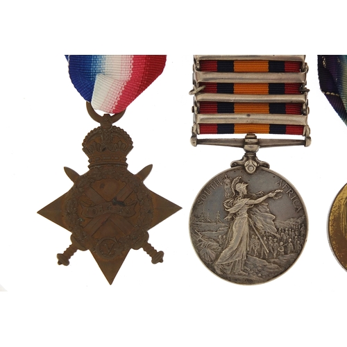 2435 - British military Victorian and later four medal group relating to PTE W G Day comprising Queen's Sou... 