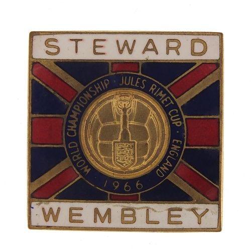 2471 - Footballing interest 1966 World Cup Steward badge