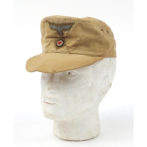 2457 - German military interest desert cap in the style of the Afrika Korps