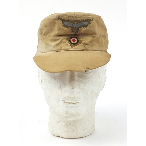 2457 - German military interest desert cap in the style of the Afrika Korps