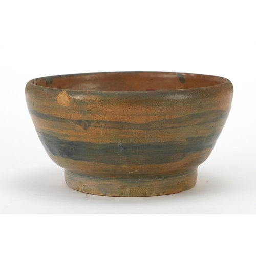 381 - Fulham Pottery bowl, 12.5cm in diameter