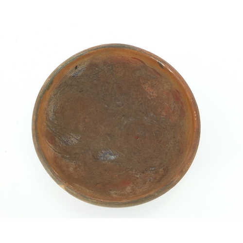 381 - Fulham Pottery bowl, 12.5cm in diameter