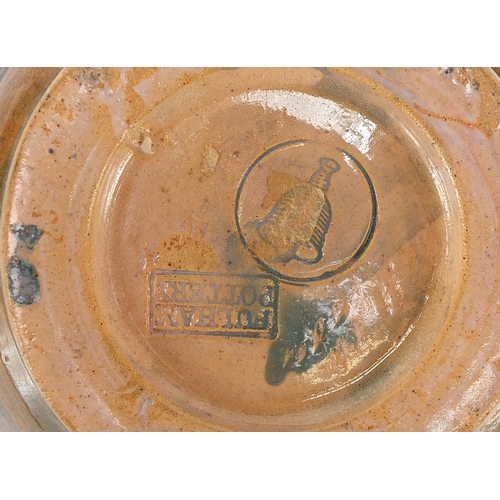 381 - Fulham Pottery bowl, 12.5cm in diameter