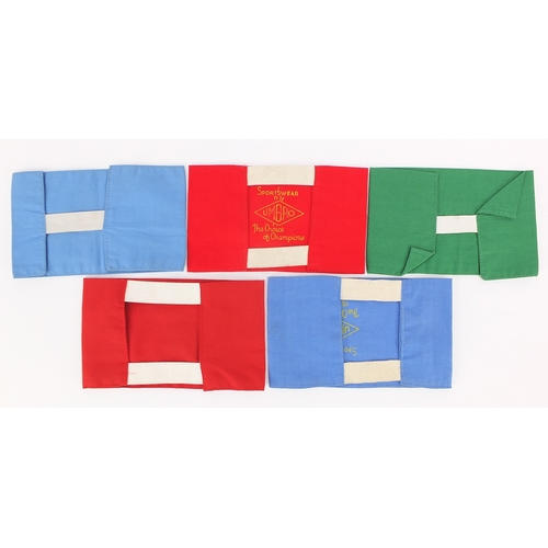 2482 - Five vintage Football Association Steward arm bands