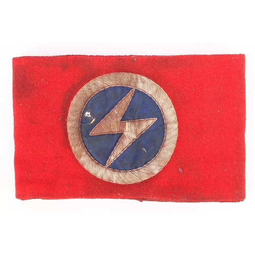 2447 - British military interest union of fascists armband