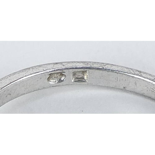 2145 - Three 9ct gold pearl rings including one with diamond shoulders, sizes L and M, total 5.6g