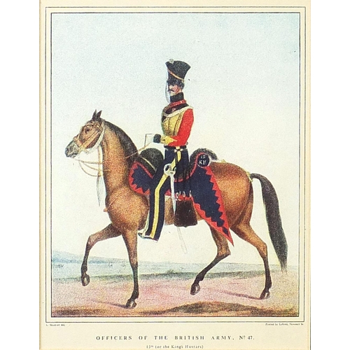 1654 - Seven British military interest prints in colour including Officers of the British Army No 42 and Of... 