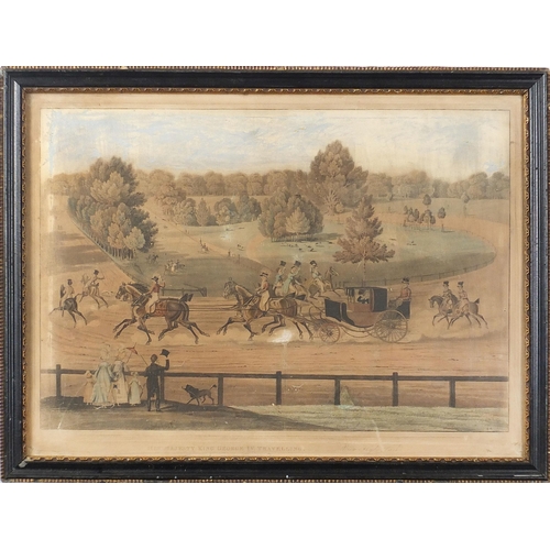 1650 - Four antique and later prints including The Horse Fair and His Majesty King George IV Travelling, Hy... 