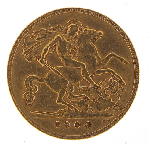 2488 - Edward VII 1904 gold half sovereign