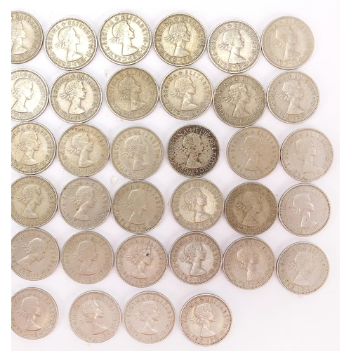 2500 - Collection of British pre decimal shillings