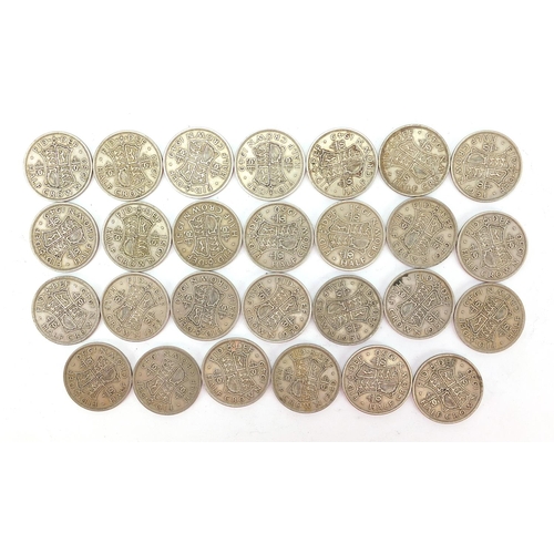 2501 - Collection of British pre decimal half crowns