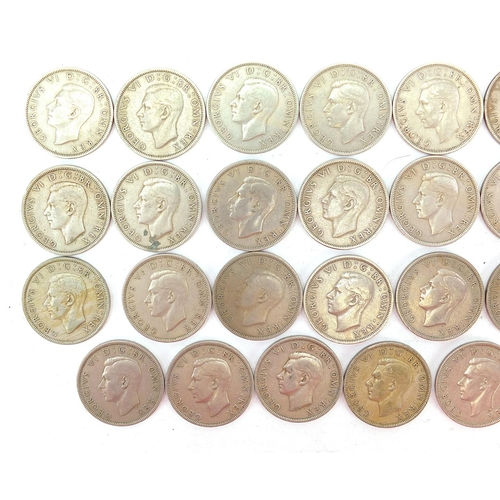 2501 - Collection of British pre decimal half crowns