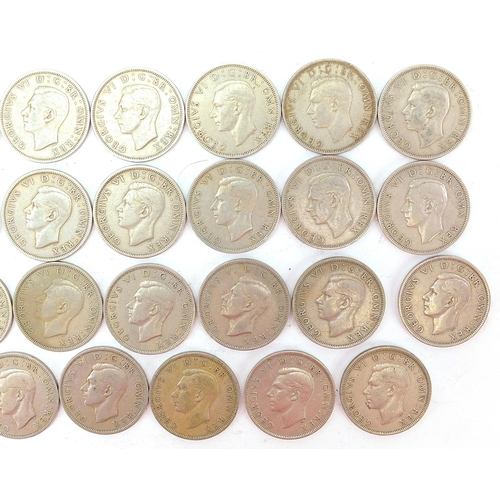 2501 - Collection of British pre decimal half crowns