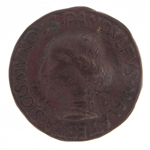 2510 - Italian medal with bust of with bust of Matteo De Pasti, dated 1447, 31mm in diameter