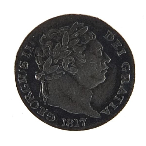 2522 - George III maundy silver one penny, dated 1817, 1.2cm