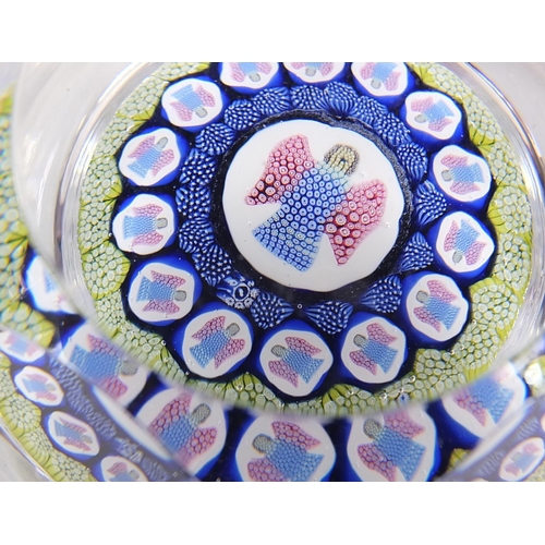 271 - Whitefriars limited edition Millefiori paperweight, Christmas 1975, numbered 660 to the base, 7.5cm ... 