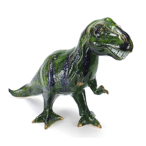 425 - Anita Harris studio pottery dinosaur, 31.5cm high