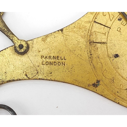 100 - Two brass postage scales including a gilt Hall's patent example