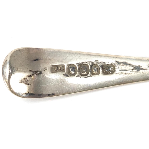 2190 - Richard Crossley, pair of George III silver ladles, London 1800, 16.5cm in length, 95.6g