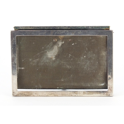 2227 - E Mander & Son, Victorian rectangular silver easel photo frame, Birmingham 1942, 14.5cm x 9.5cm