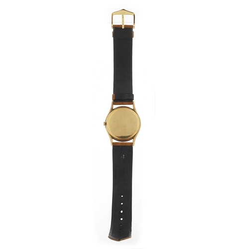 1628 - Bentima, gentlemen's 9ct gold manual wristwatch, 33mm in diameter