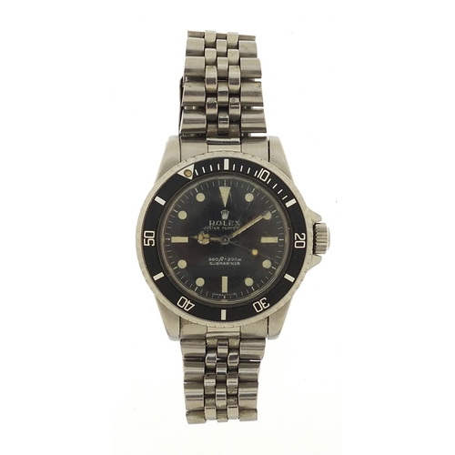 1588 - Rolex gentlemen's Submariner automatic wristwatch, ref 5513, serial number 1005684, 40mm in diameter
