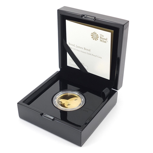 2234 - Elizabeth II 2020 one ounce gold proof coin commemorating James Bond with box and certificate number... 