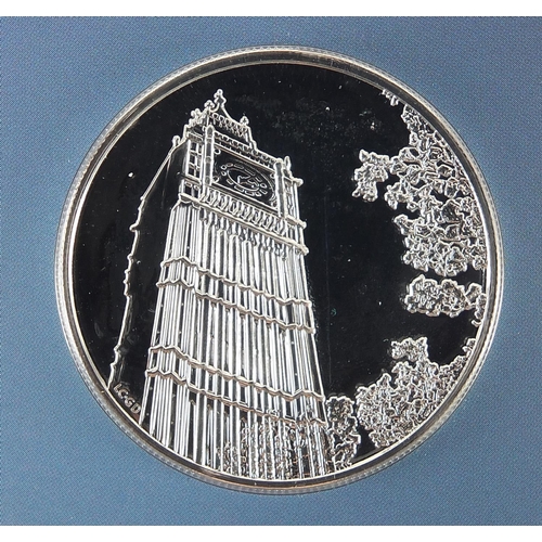2232 - Elizabeth II 2015 one hundred pound fine silver coin commemorating Big Ben