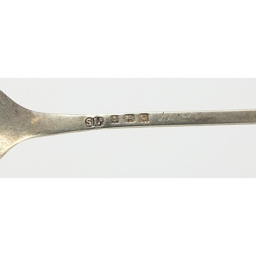 2222 - Six silver spoons, some with figural terminals including Napoleon and a Tudor rose, various hallmark... 