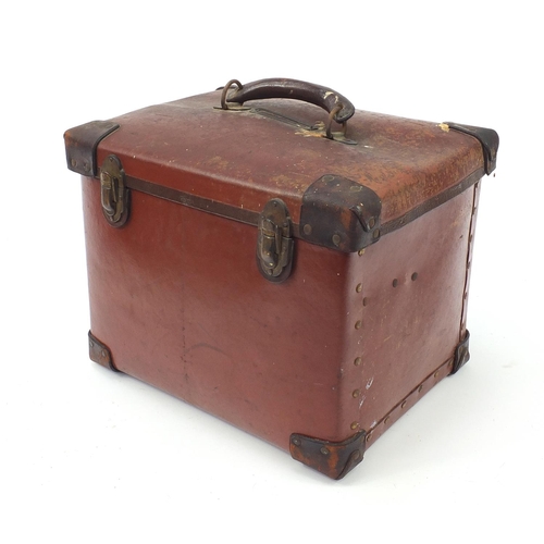 182 - Vintage brown leather medical bag from the estate of the Notorious Dr John Bodkin Adams, the Eastbou... 