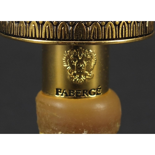 428 - Faberge monkey design bottle stopper, patented in Germany, 10cm high