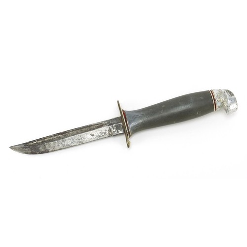 1448 - Finnish military interest fighting knife with steel blade, 19cm in length