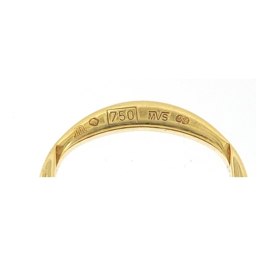 18 - 18ct gold wristwatch strap clasp, 2.4cm wide, 4.2g - this lot is sold without buyer’s premium, the h... 