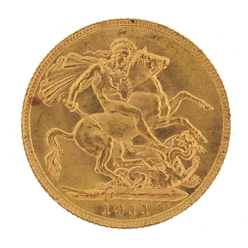 20 - George V 1911 gold sovereign - this lot is sold without buyer’s premium, the hammer price is the pri... 