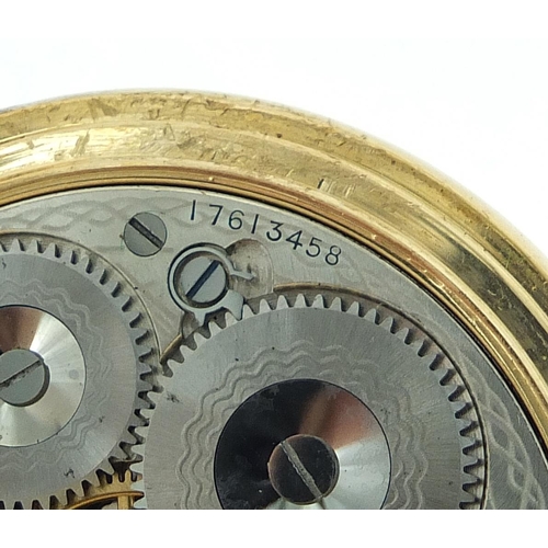 3 - Waltham, gentlemen's 18ct gold full hunter pocket watch, the movement numbered 17613458, the case da... 