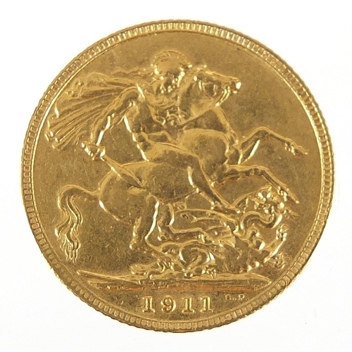 33 - George V 1911 gold sovereign - this lot is sold without buyer’s premium, the hammer price is the pri... 