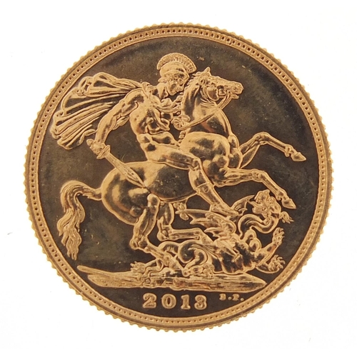 39 - Elizabeth II 2013 gold sovereign - this lot is sold without buyer’s premium, the hammer price is the... 