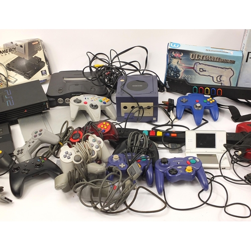 1880 - Retro games consoles and accessories including the Nintendo GameCube, Playstation 2, Nintendo 64, Pl... 